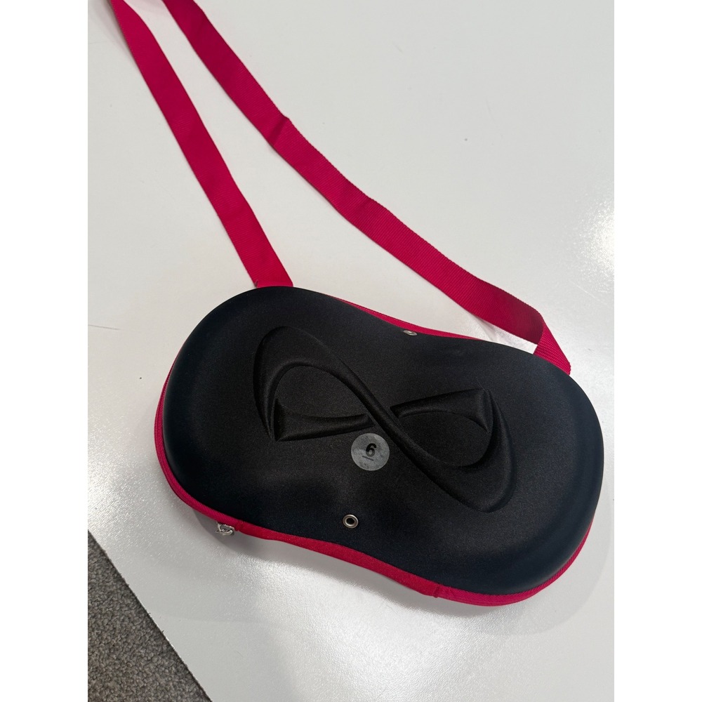 Nfinity Evolution Cheer Shoe Case Black Pink Hard Shell Carrier With Strap